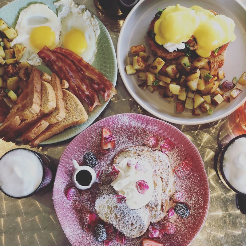 Homemade food at Frankly Coffee
